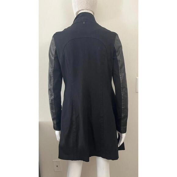 RUDSAK LEATHER AVANT GARDE ASYMMETRICAL LEATHER WOOL JACKET - Picture 12 of 15